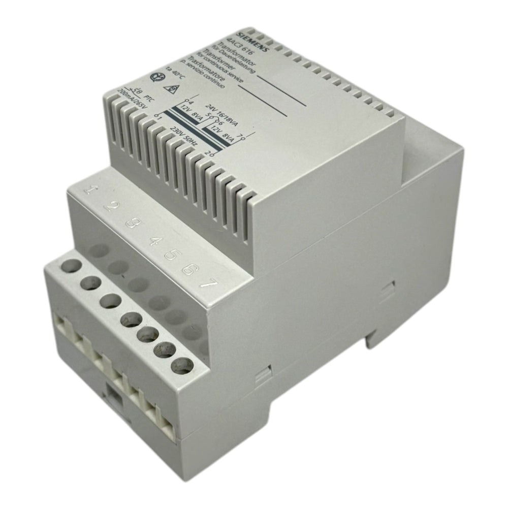 Siemens 4AC3616 Transformer Transformator Prim 230V AC Sek 12V+12V 16VA PTC 50Hz
