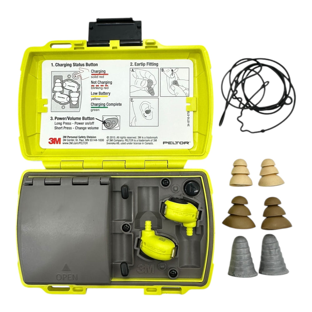 3M Peltor LEP-100 EU elektronische Gehörschutzstöpsel mit Ladebox Set neu