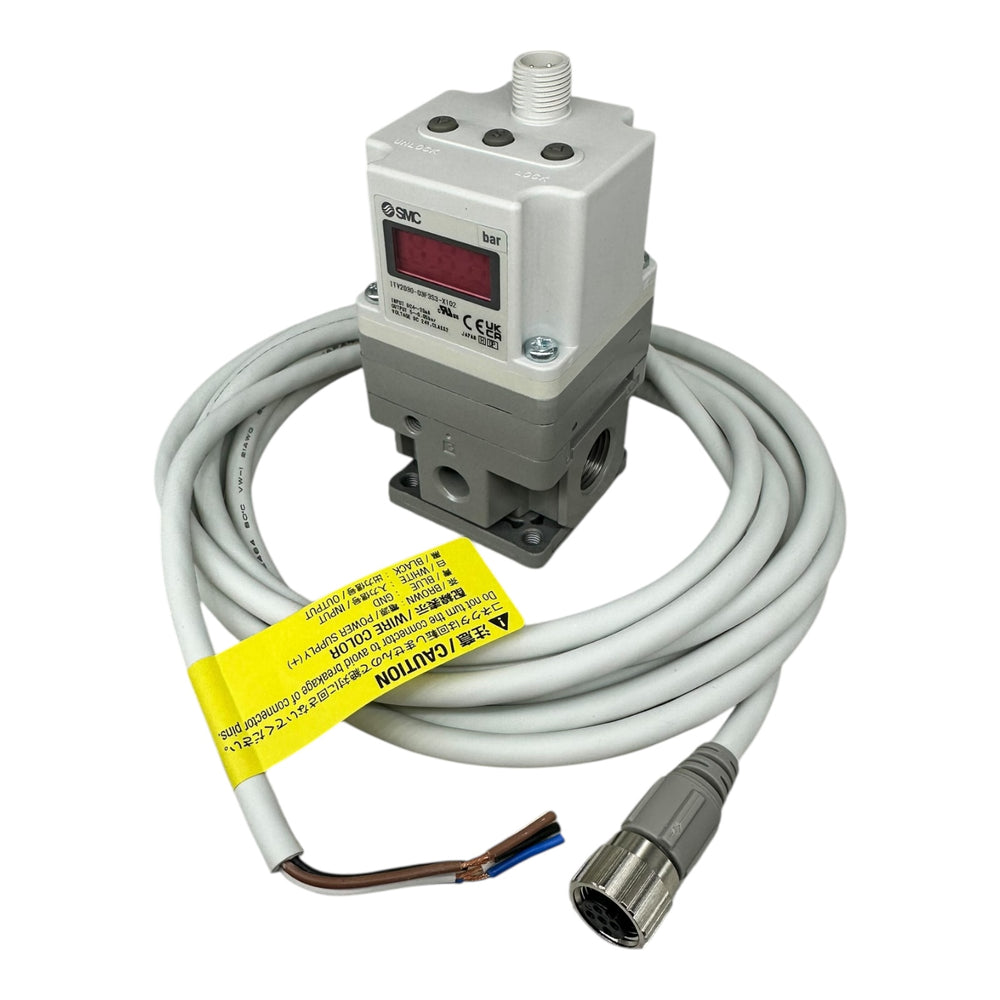 SMC ITV2030-03F3S3-X102 Elektro-Druckregler 0–0,66 bar 24V IP65 mit Kabel neu