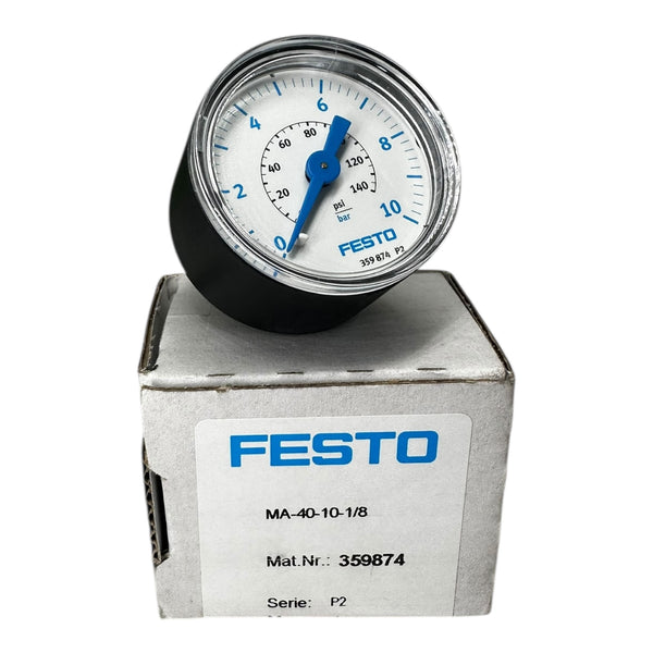 Festo 359874 MA-40-10-1/8 Manometer Druckmessgerät P2 Serie