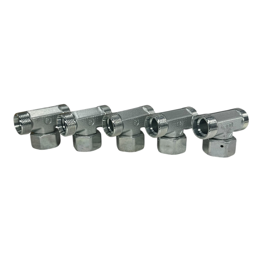 5x Parker Ermeto ET22LOMDCF T-Verschraubung EO Edelstahl Hydraulik