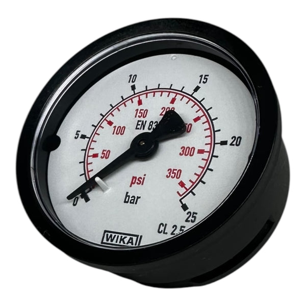 WIKA Manometer EN 837-1 0–25 bar 0–350 psi Druckmesser Ø63mm CL 2.5 neu