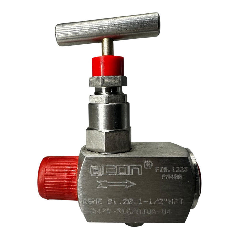 ECON Nadelventil 1/2” NPT Edelstahl PN400 Hochdruck Absperrventil Neu