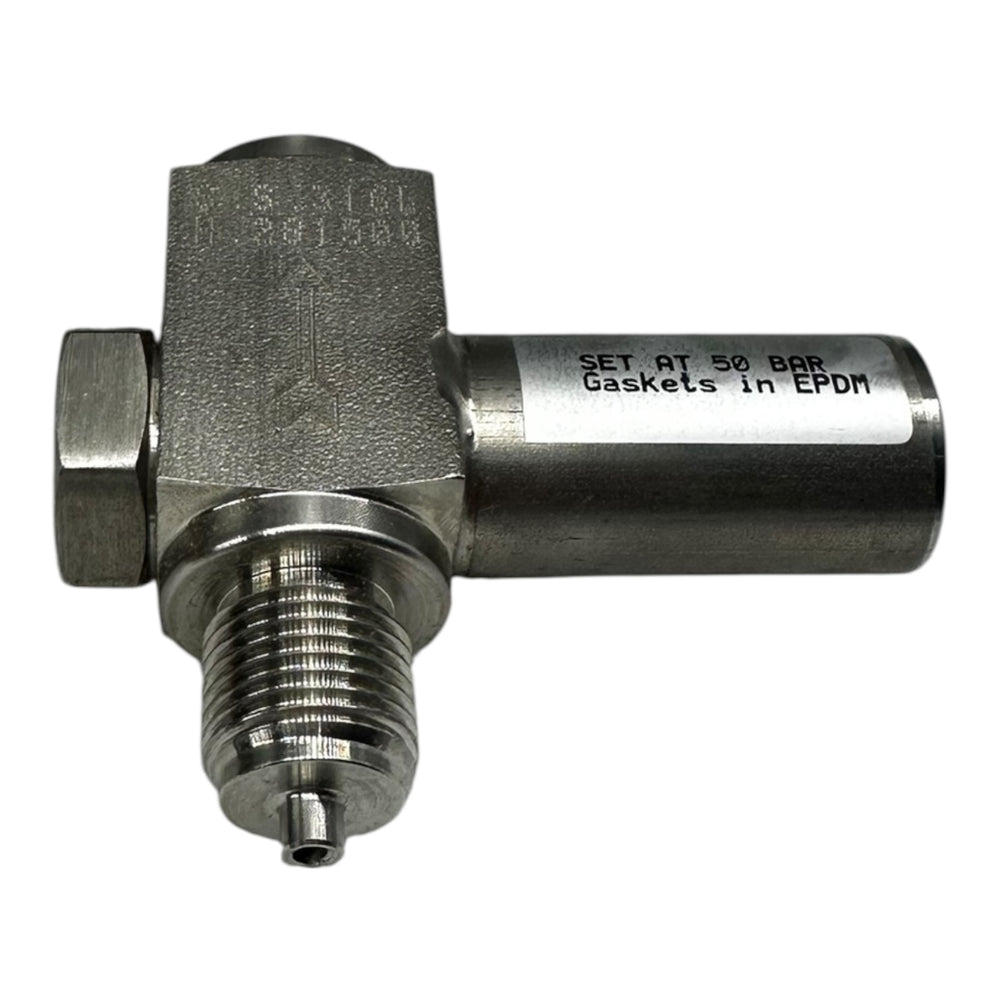 Sicherheitsventil Edelstahl 316L Überdruckventil 50 bar EPDM Dichtung G1/4
