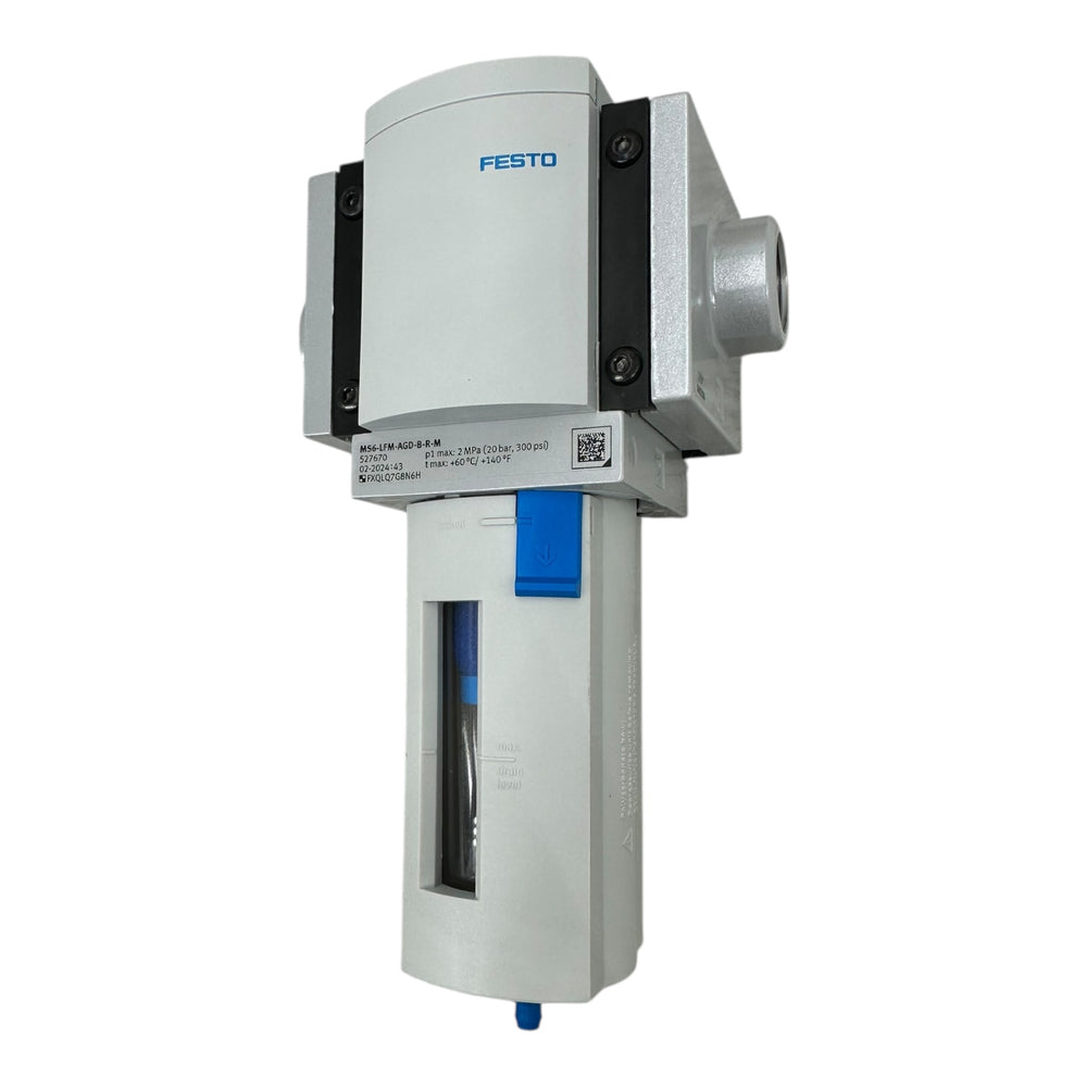 Festo MS6-LFM-AGD-B-R-M Feinfilter 527670 MS6 Serie 20 bar 1/2” Druckluftfilter