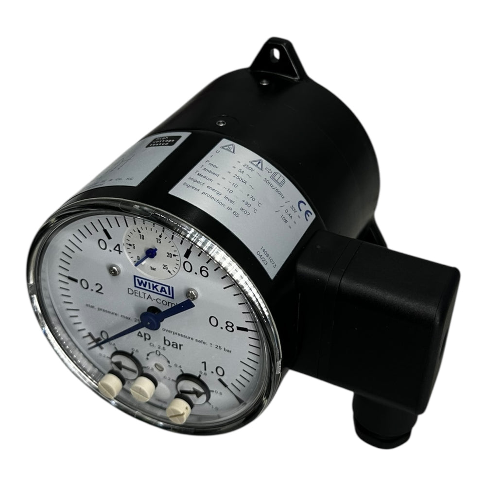 WIKA Differenzdruckmanometer DPGS40.100-D 0–1 bar SPDT Schalter IP65 neu