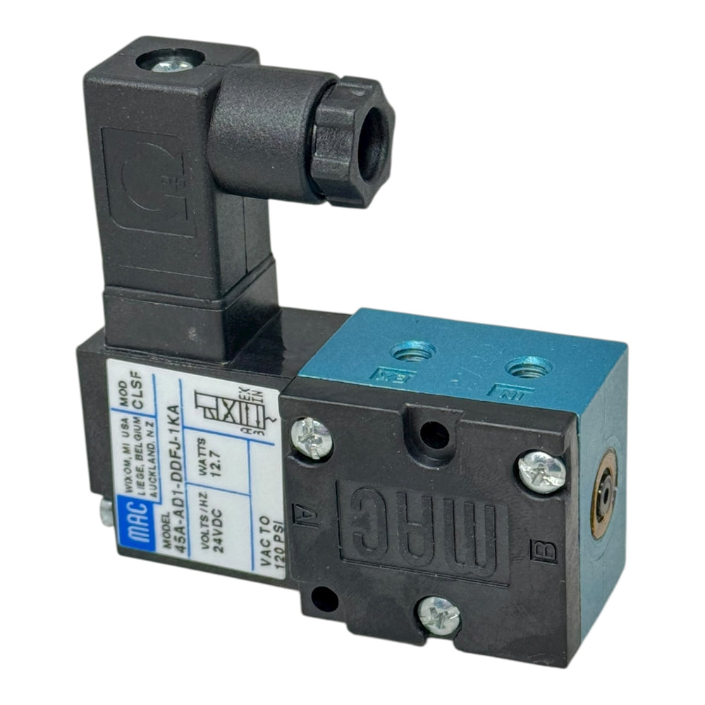 MAC 45A-AD1-DDFJ-1KA Magnetventil 24V DC 12.7W Pneumatikventil 120PSI