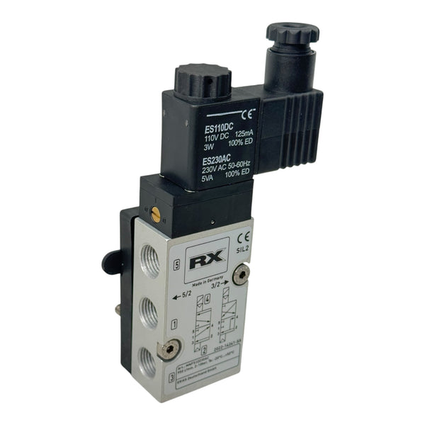 RX Magnetventil MNF52230AC 5/2-Wege 3/2-Wege 230VAC Pneumatikventil Magnetspule