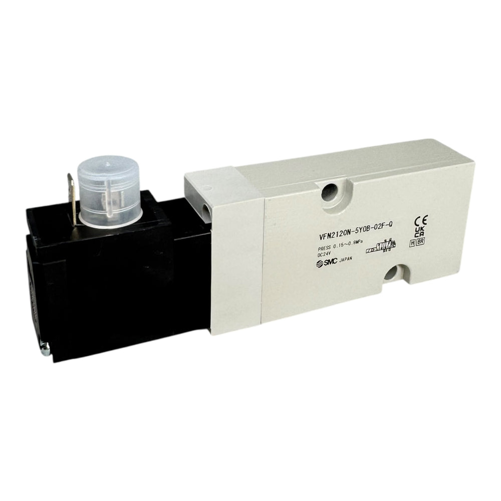 SMC VFN2120N-5Y0B-02F-Q EVFN2A08 Magnetventil 5/2-Wege DC24V Pneumatikventil