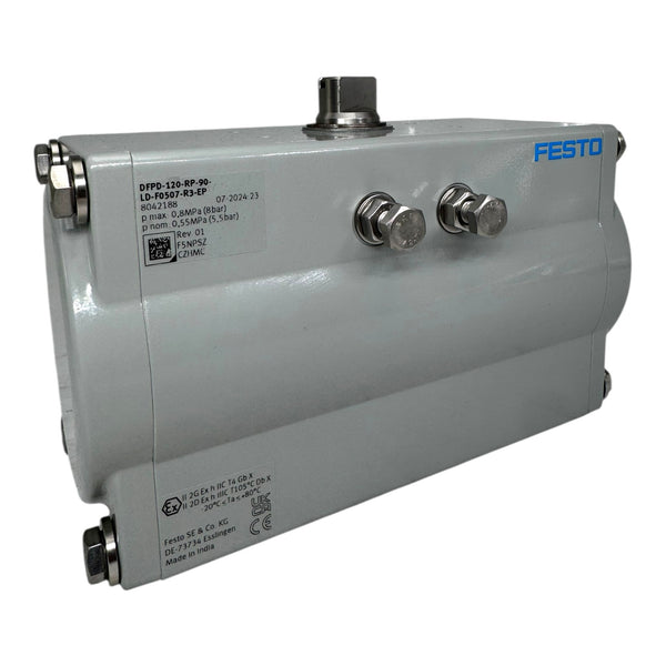 Festo DFPD-120-RP-90-LD-F0507-R3-EP Schwenkantrieb T17 G1/4 L-Drehend 90° 8bar