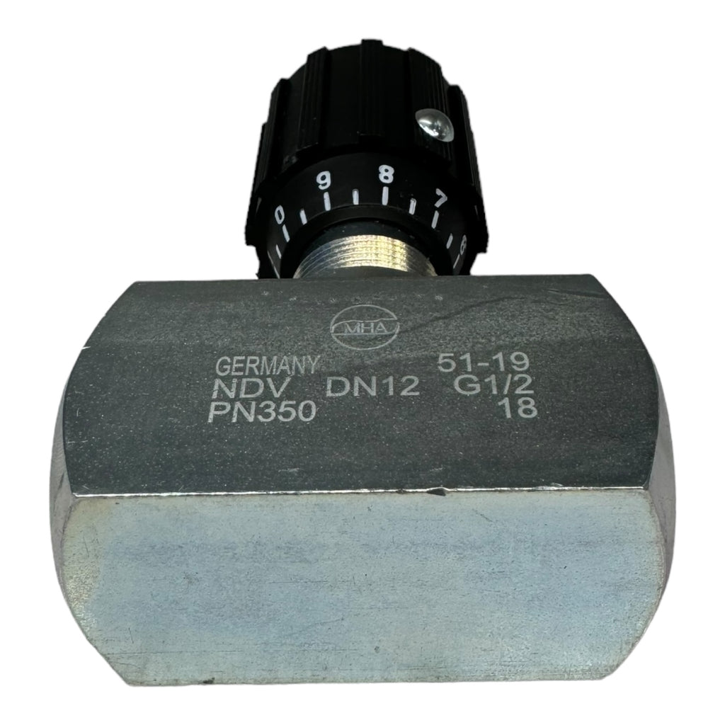 MHA Zentgraf PN350 51-19 NDV DN12 Nadelventil G1/2 350bar