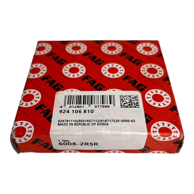 2x FAG 6008-2RSR einreihiges Rillenkugellager 40x68x15mm