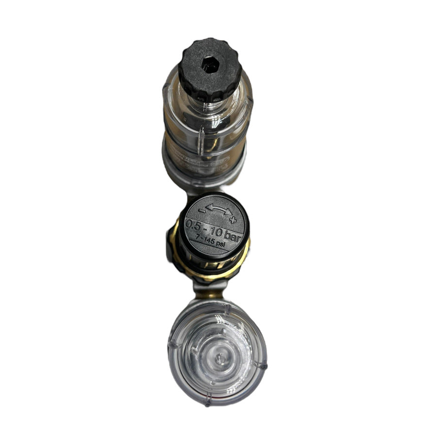 Riegler 84502K Wartungseinheit G1/4 3-teilig 0,5-10bar PC-Behälter+Manometer