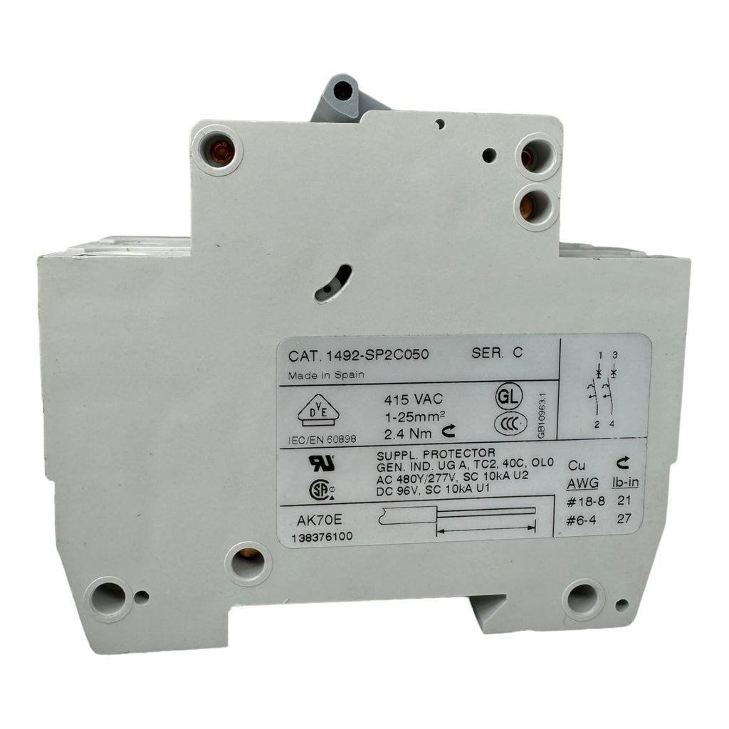 Allen Bradley 1492-SP Sicherungsautomat Leistungsschutzschalter C5 2P 5A 10kA