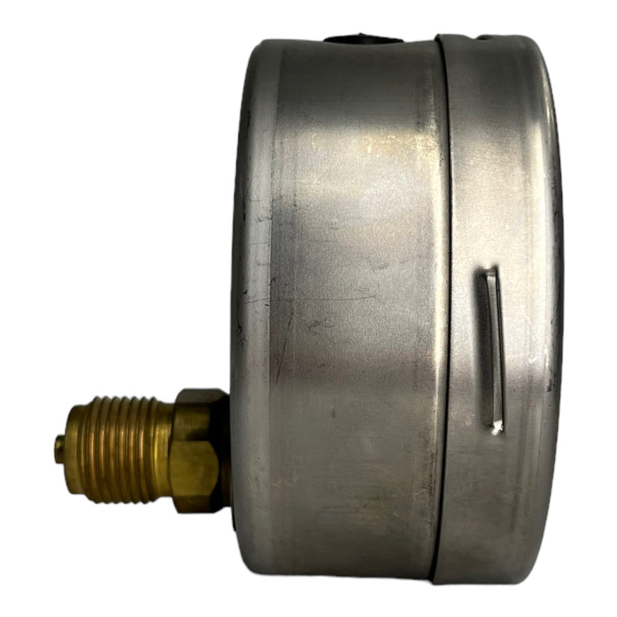 VDO Druckluft Manometer Edelstahl 0-4 bar Ø 100 mm Kl. 1.0  G 1/2 Waagerecht