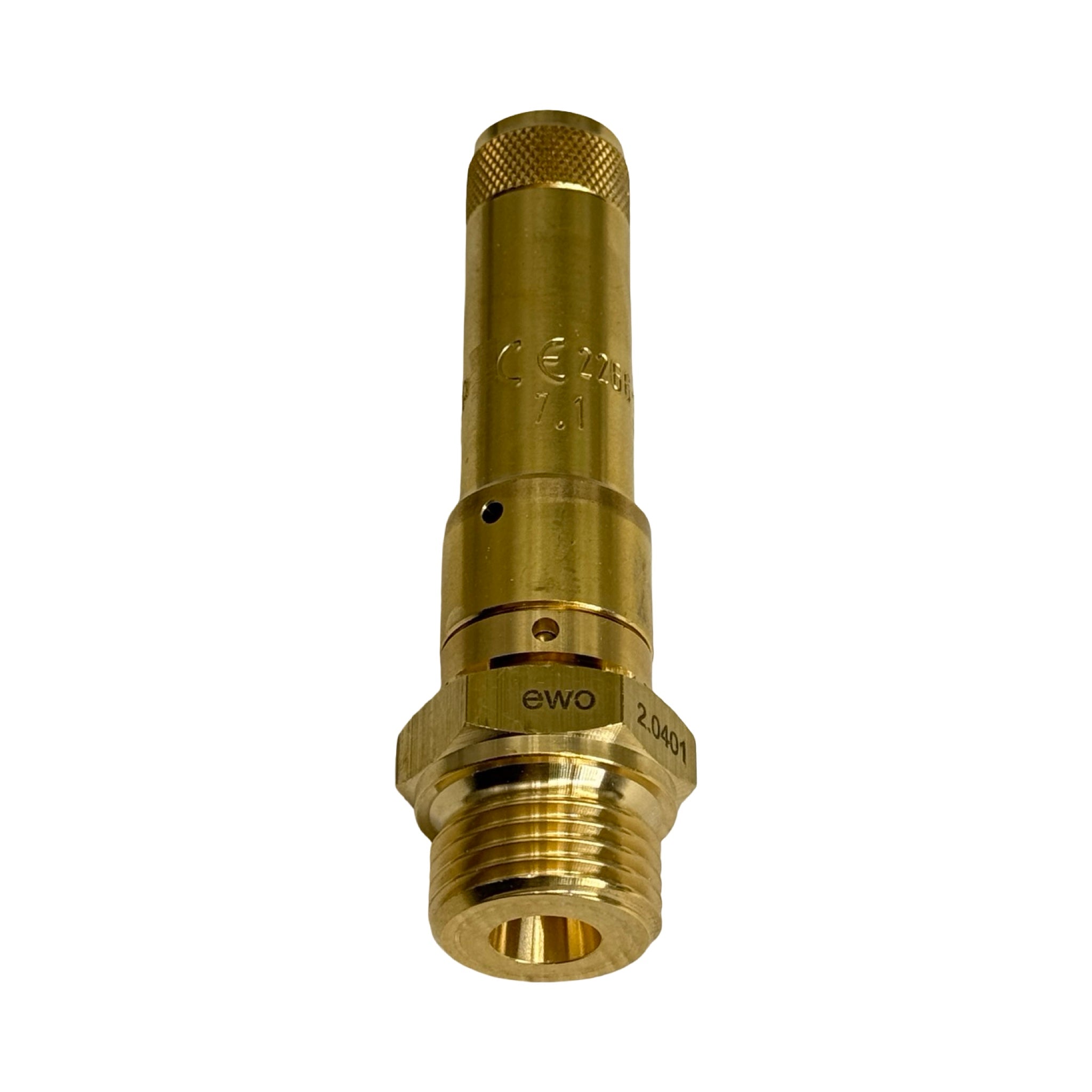 EWO Sicherheitsventil 351.256 7.1 DN8 G1/2 7,1bar PN40 Messing Druckluft
