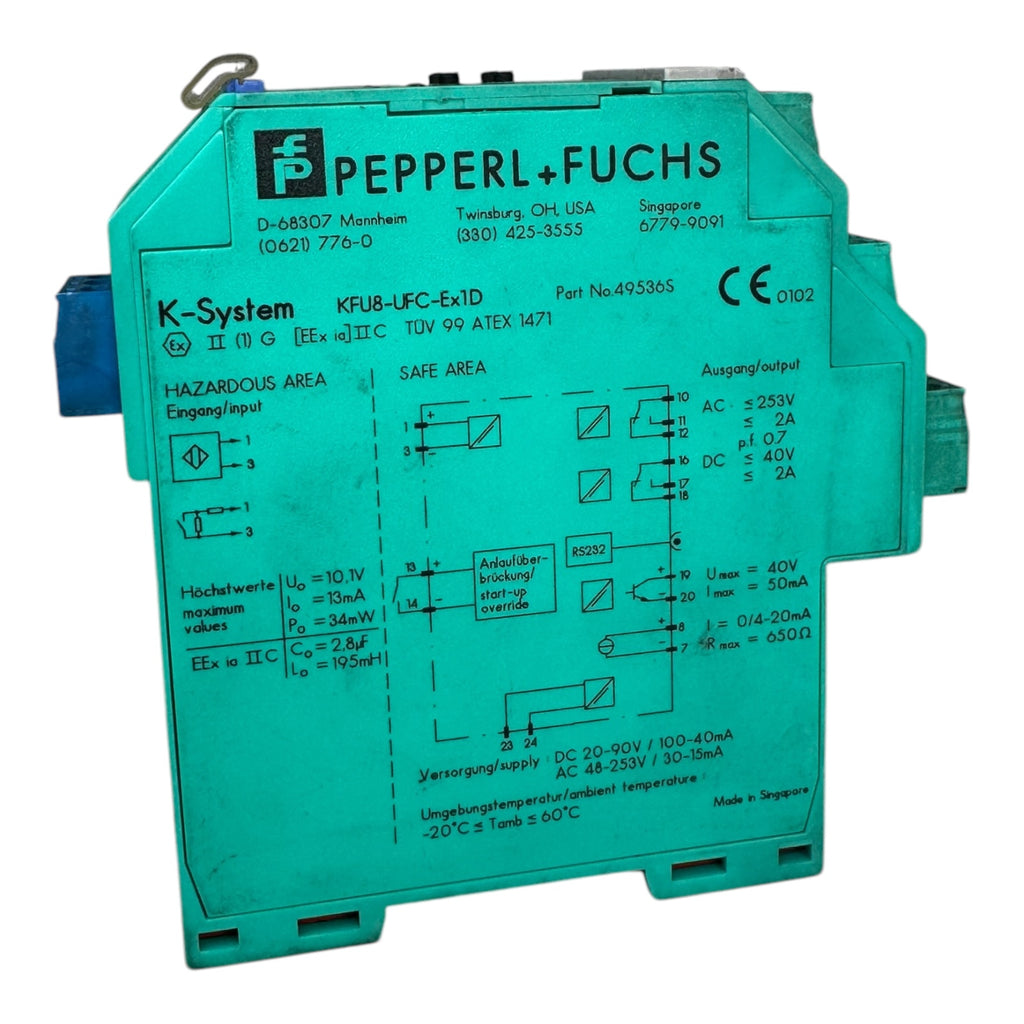PEPPERL+FUCHS KFU8-UFC-EX1.D 49536S Frequenzmessumformer K-System SIL2