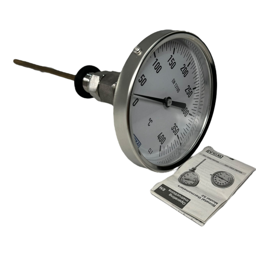 Wika A52.100/4 Druck- und Temperaturmesstechnik Manometer 0...400°C 140x6mm