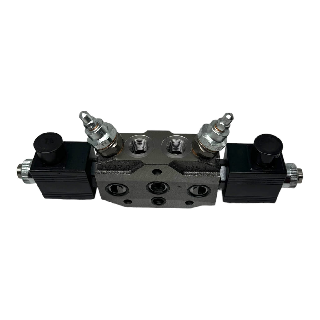 Bucher Hydraulics HDS11 64120 Steuerblock Wegeventil 2x Magnetspulen 12VDC 36W