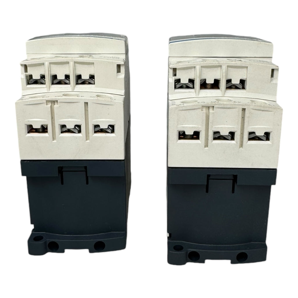 2x Telemecanique CAD32BD LAD4TBDL TeSys CAD Leistungsschütz 690VDC 10A 3NO 2NC