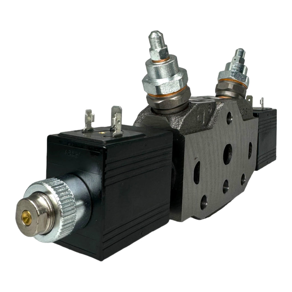 Bucher Hydraulics HDS11 64120 Steuerblock Wegeventil 2x Magnetspulen 12VDC 36W