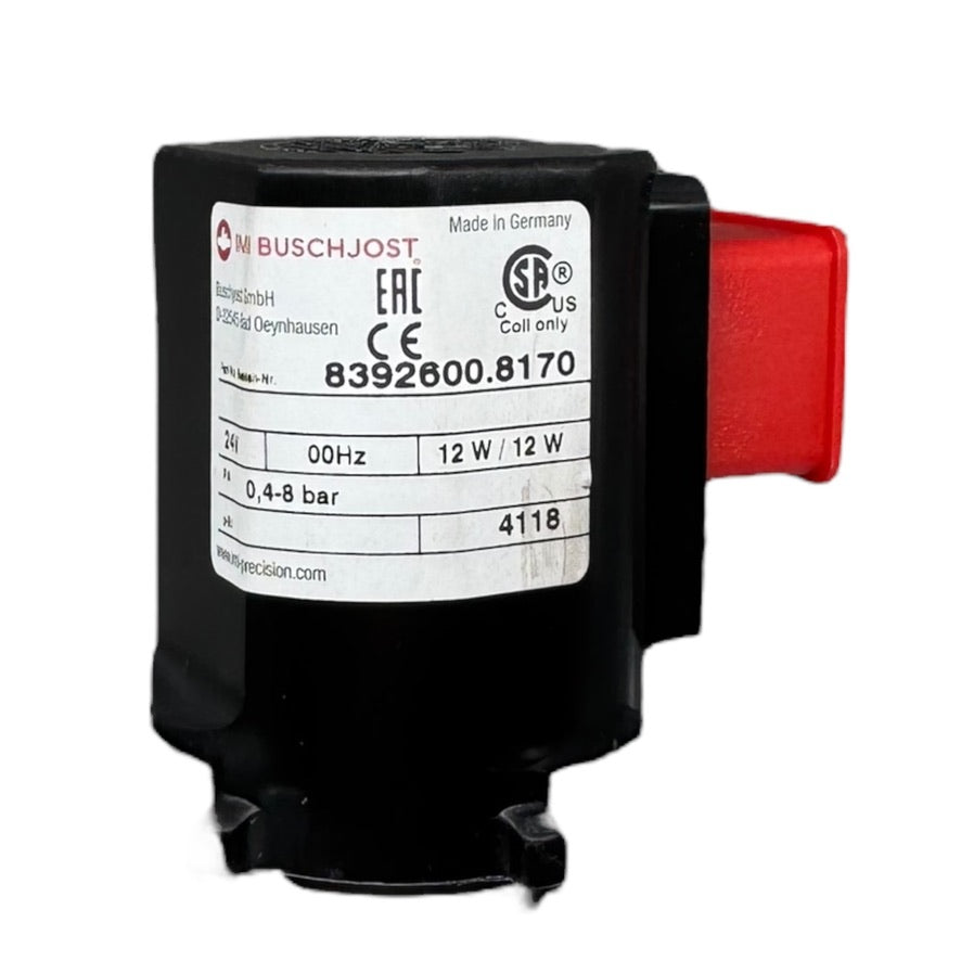 IMI Buschjost 8392600.8170 8392660 4218 Belüftungsventil Druckluft 0,4-8bar 12W
