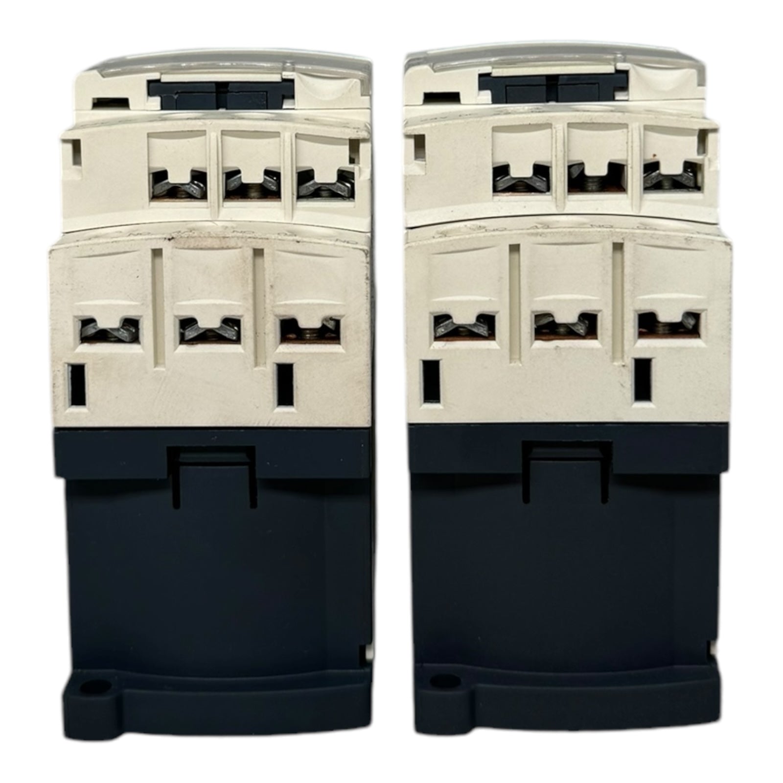 2x Telemecanique CAD32BD LAD4TBDL TeSys CAD Leistungsschütz 690VDC 10A 3NO 2NC