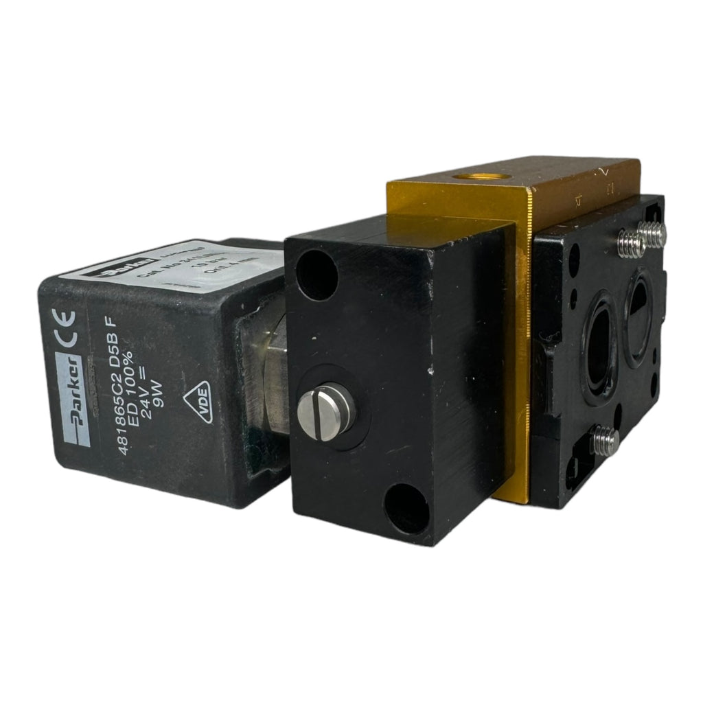 Parker Lucifer 481865C2D5BF 341L9534 481865C2 D5B F 5/2-Wege-Magnetventil mit Spule 10bar