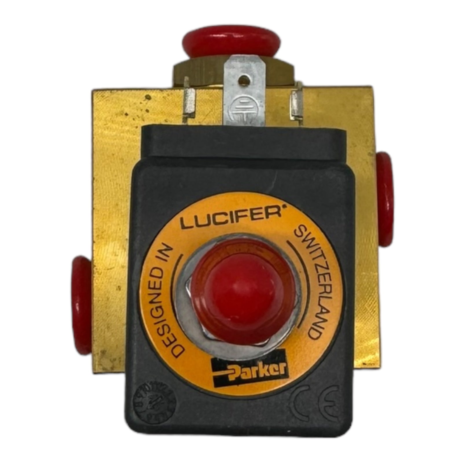 Parker Lucifer E131E03 481865C2D5BF 3/2 Wege-Magnetventil mit Spule 7bar 24V 9W 2,5-6mm