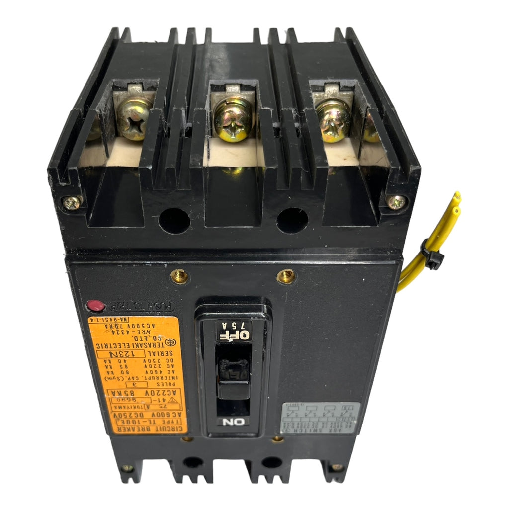 Terasaki Electric TL-100E Leistungsschalter 75A 3P Hilfskontakt AUX