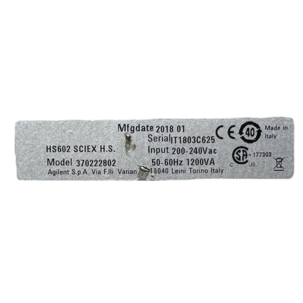 Agilent 370222802 HS602 SCIEX Vakuumpumpe modul board 200V/240Vac 1200VA