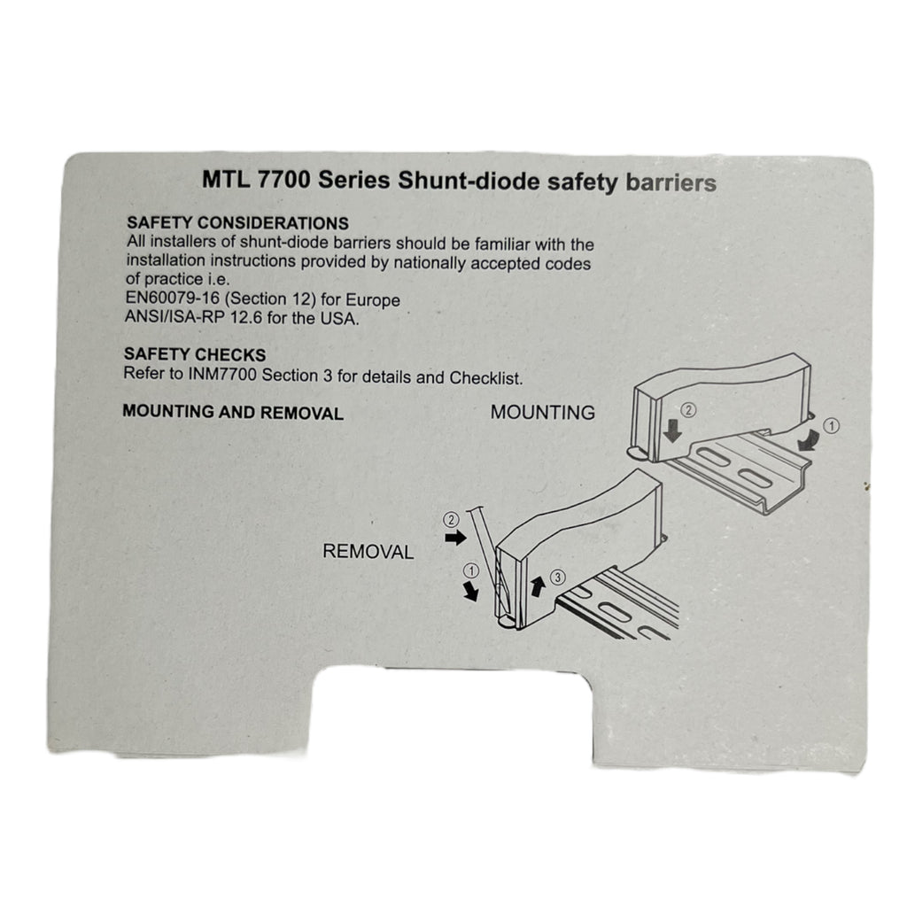 MTL MTL7728- Shunt-Diode Sicherheitsbarriere ATEX 28VDC 93mA 300Ω