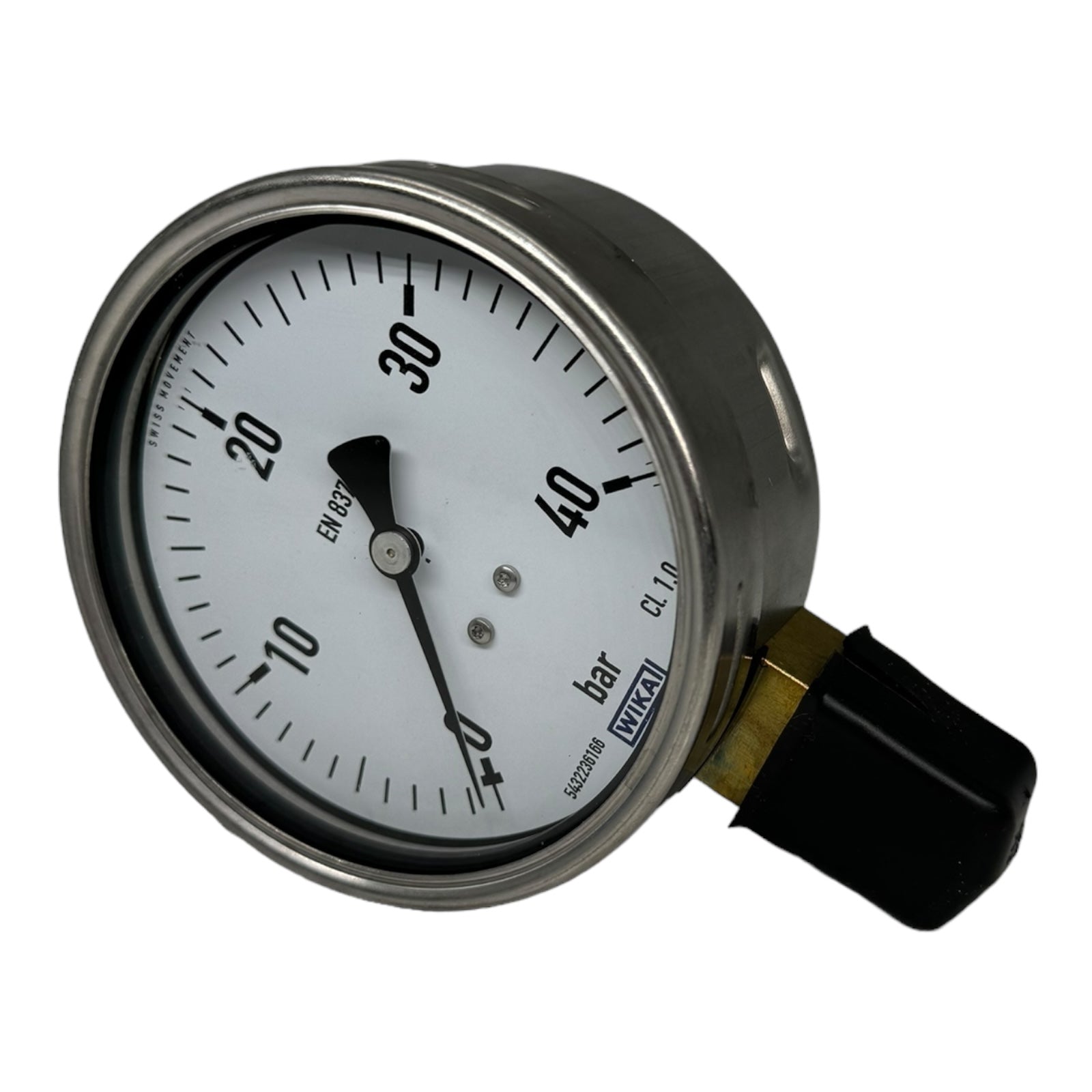 Wika EN837-1 Manometer CL. 1.0 0...40bar Senkrecht Aussengewinde 1/2"