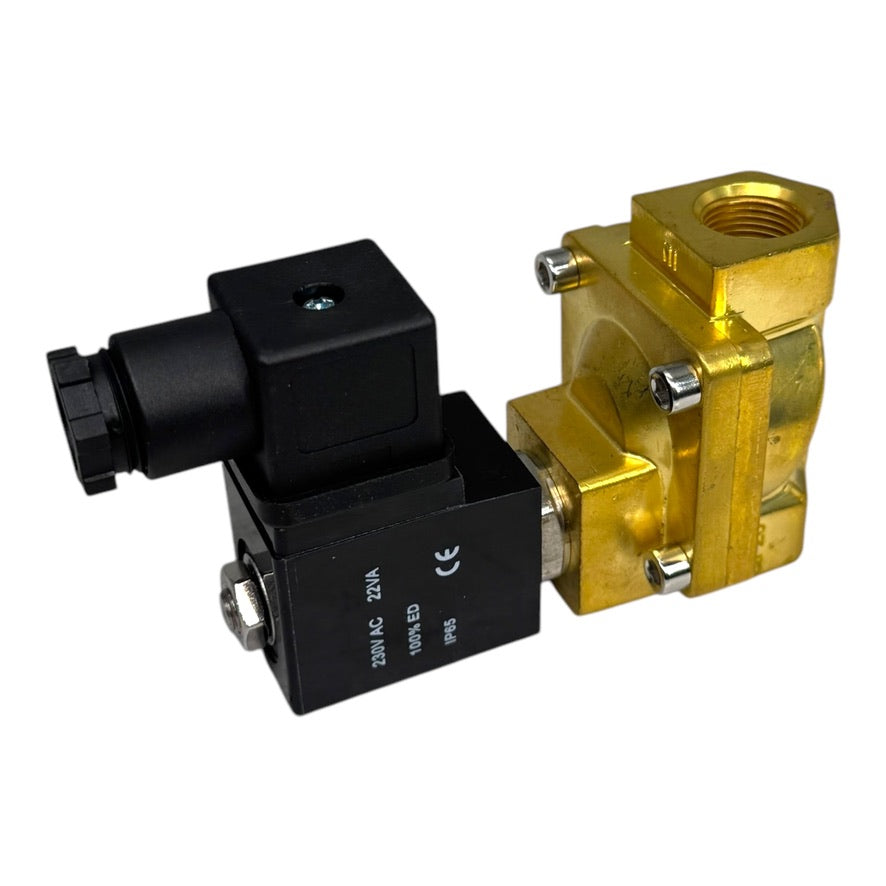 EMC SLP38 QF20 2/2-Wege Magnetventil G3/8" 230V 22VA 0,5...16bar stromlos (NC)