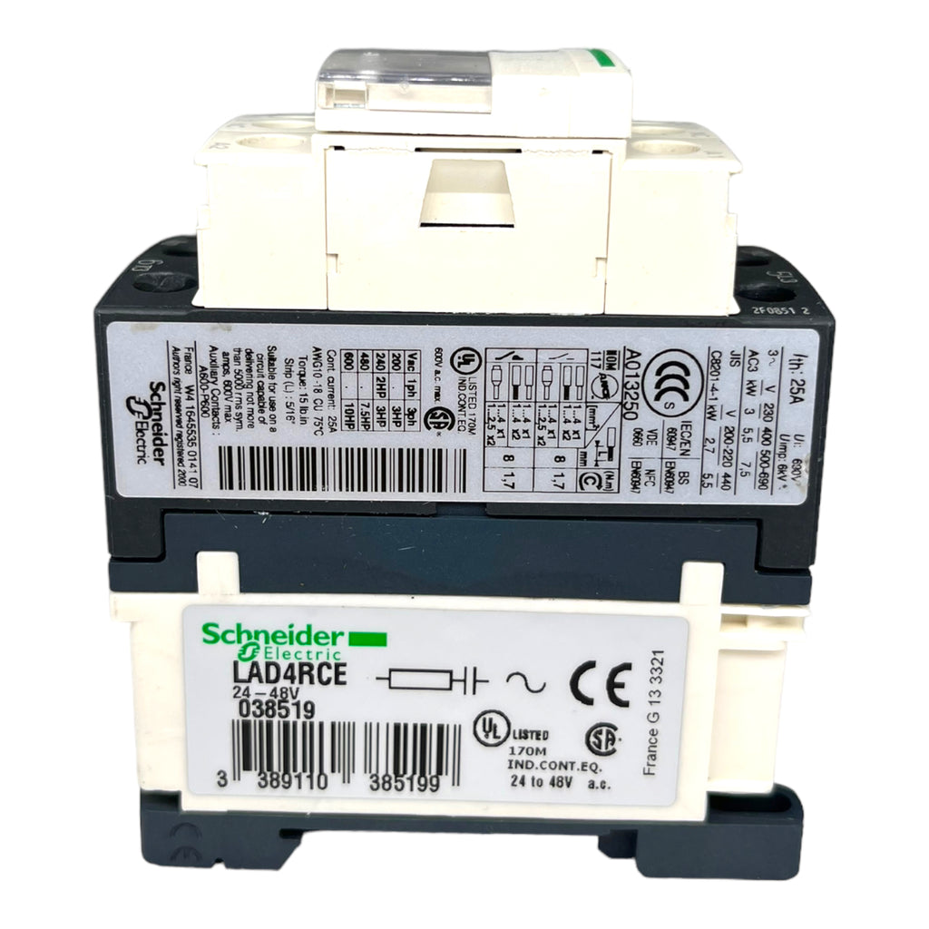 Schneider Electric LC1D12 Leistungsschütz 1S+1Ö 400V 5,5kW Spule 24V