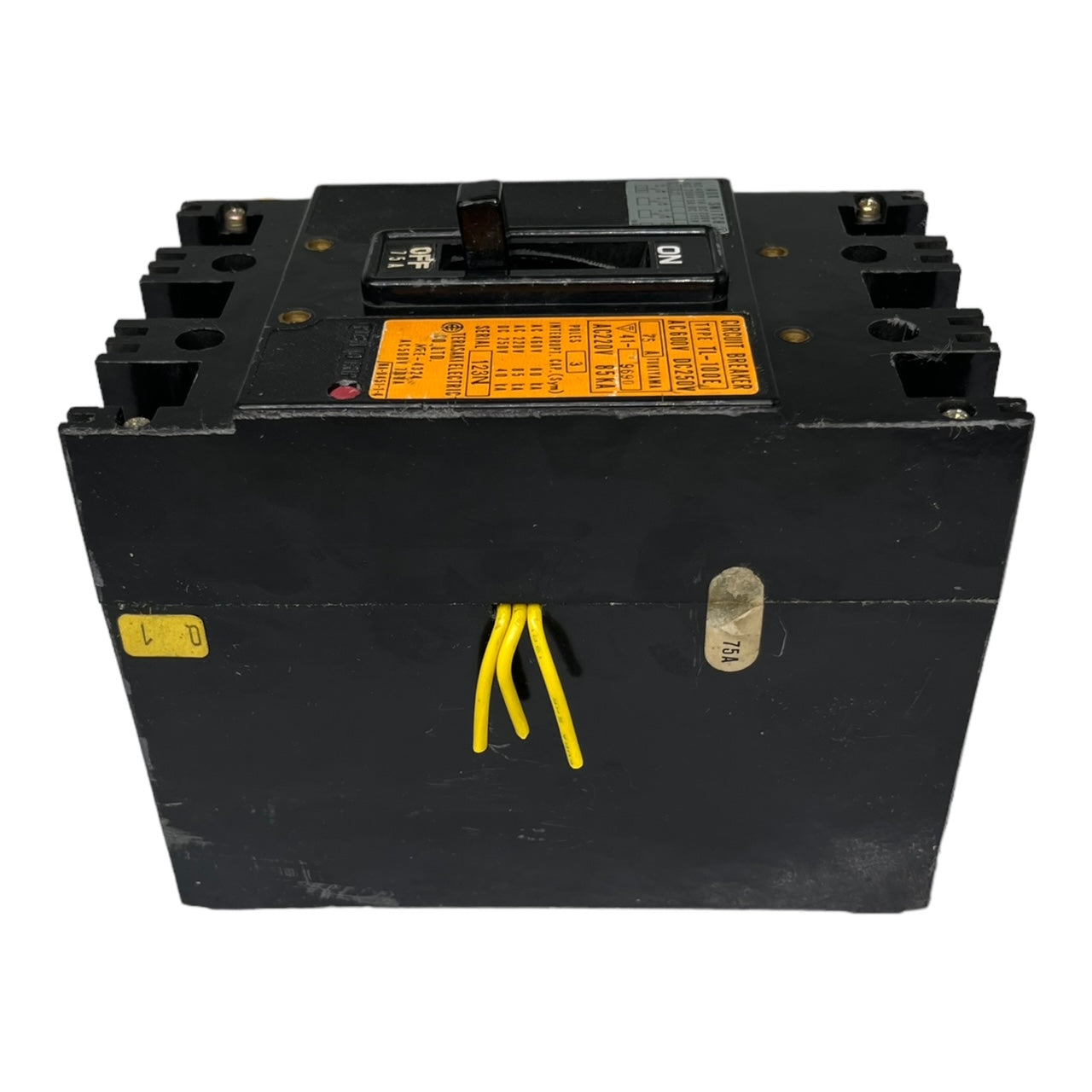 Terasaki Electric TL-100E Leistungsschalter 75A 3P Hilfskontakt AUX