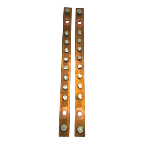 2x Kupferschiene Sammelschiene CU-Schiene Kupfer Stange Stromschiene 422x30x5mm