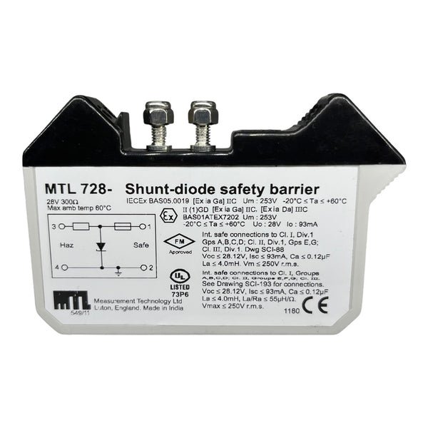 MTL MTL728- SHUNTDIODE SAFETY BARRIER Sicherheitsbarriere 28V 300Ω -20°C/+60°C