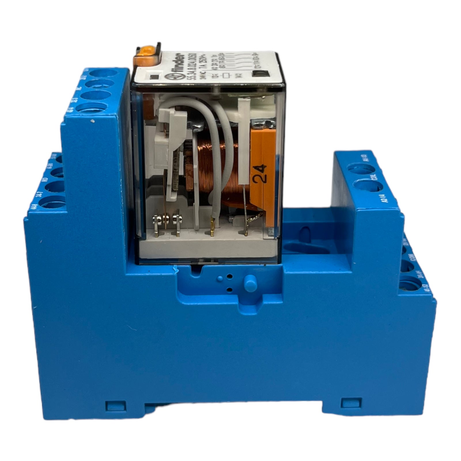 2x Finder 94843 55.34.8.024.0050 Relaissockel + Steckrelais 24 V/AC -40 °C...+85 °C