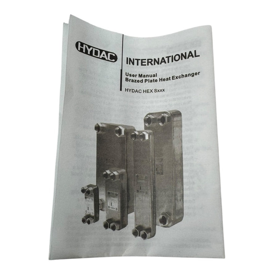 HYDAC HEX S615-20-00/G1" 3366788 Plattenwärmetauscher 200°C 30bar G1"