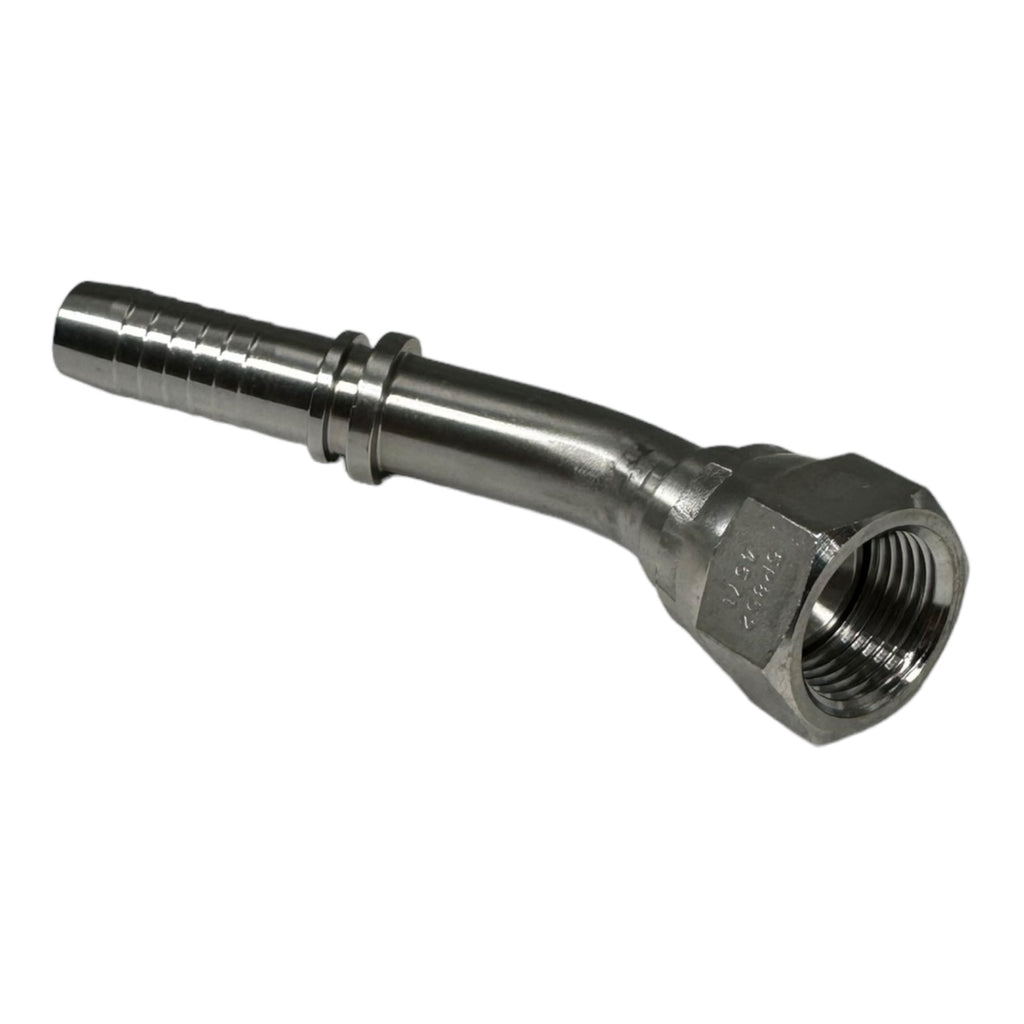 PH Hydraulik DKJ-3/4"-45° DN12 Schlaucharmaturen ohne Ausreisssicherung Edelstahl