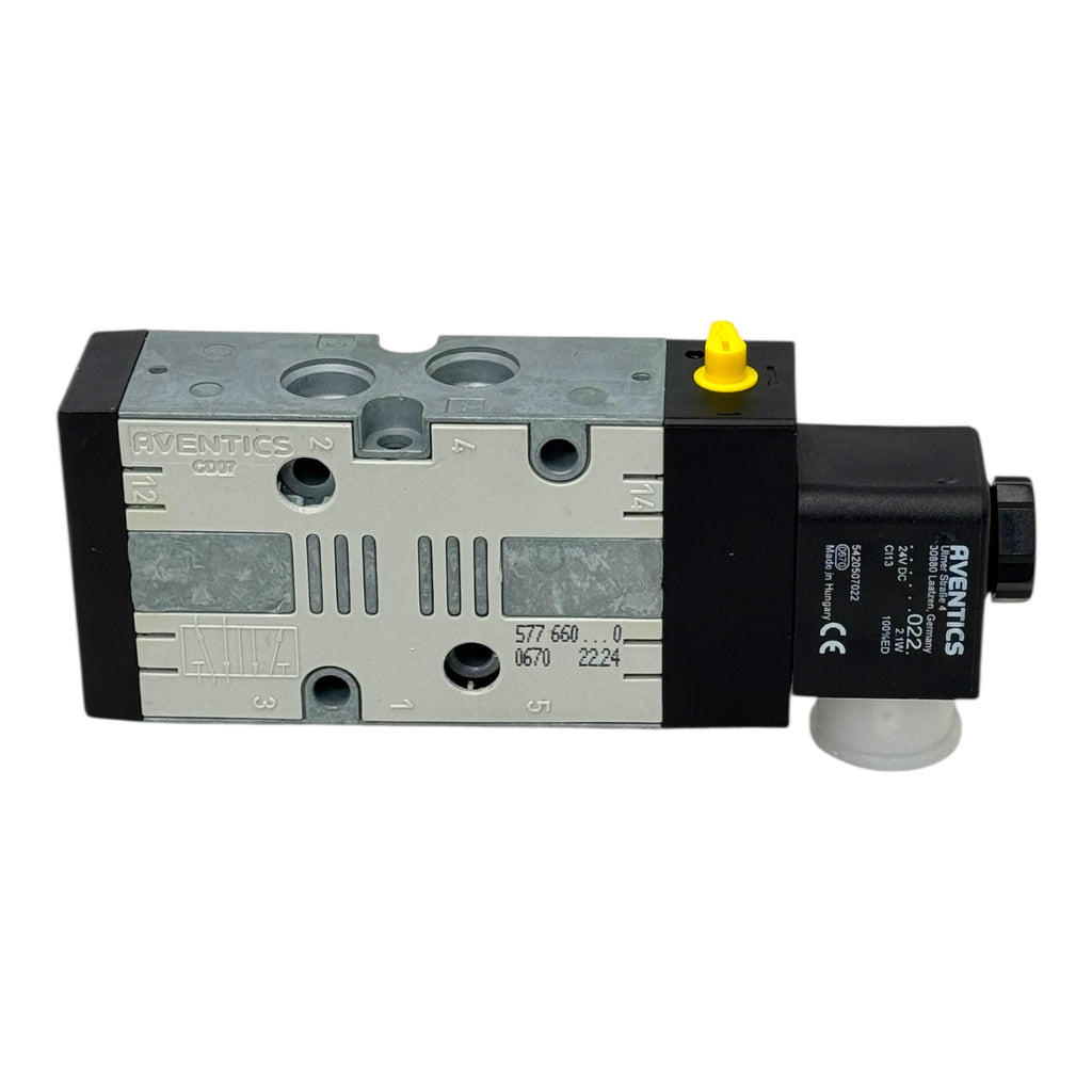Aventics CD07 5/2-Wege Magnetventil 57766002 24DC Spule 022 24VDC 2.1W