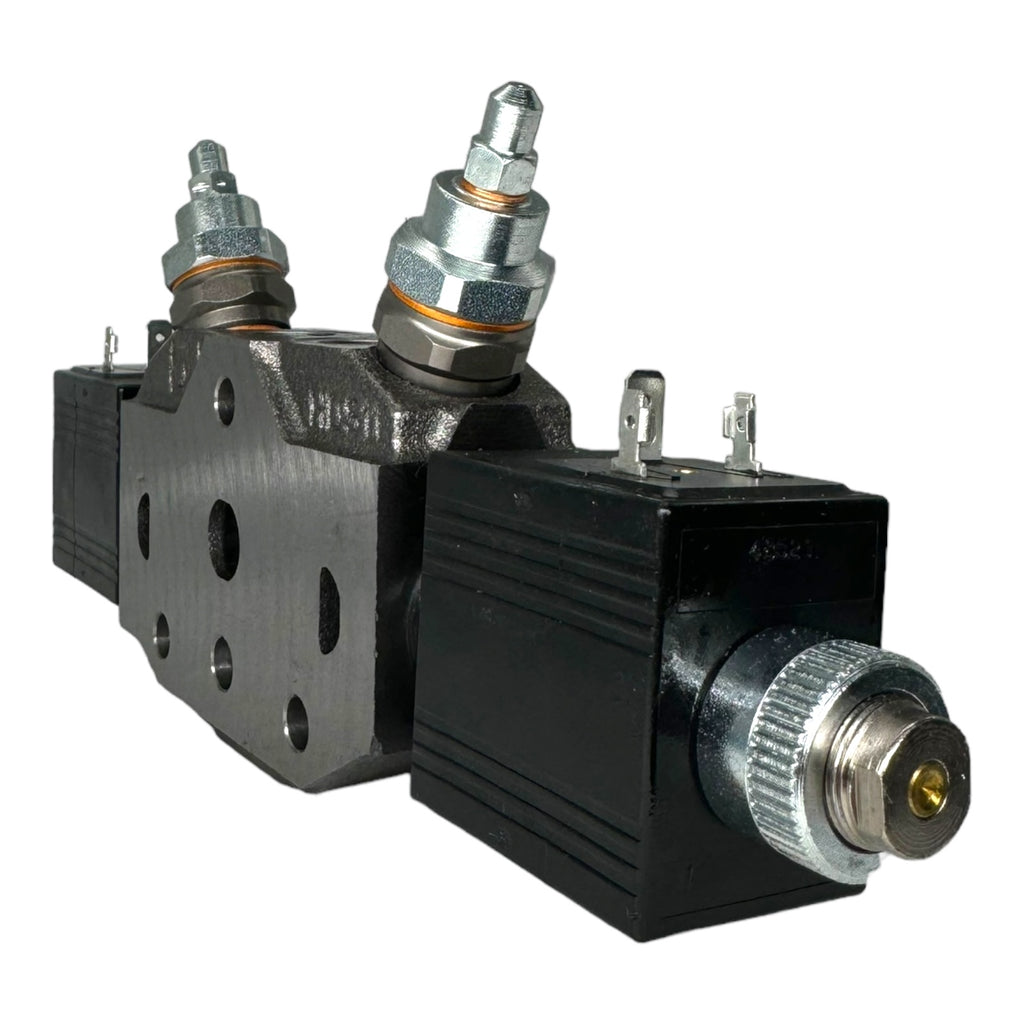 Bucher Hydraulics HDS11 64120 Steuerblock Wegeventil 2x Magnetspulen 12VDC 36W