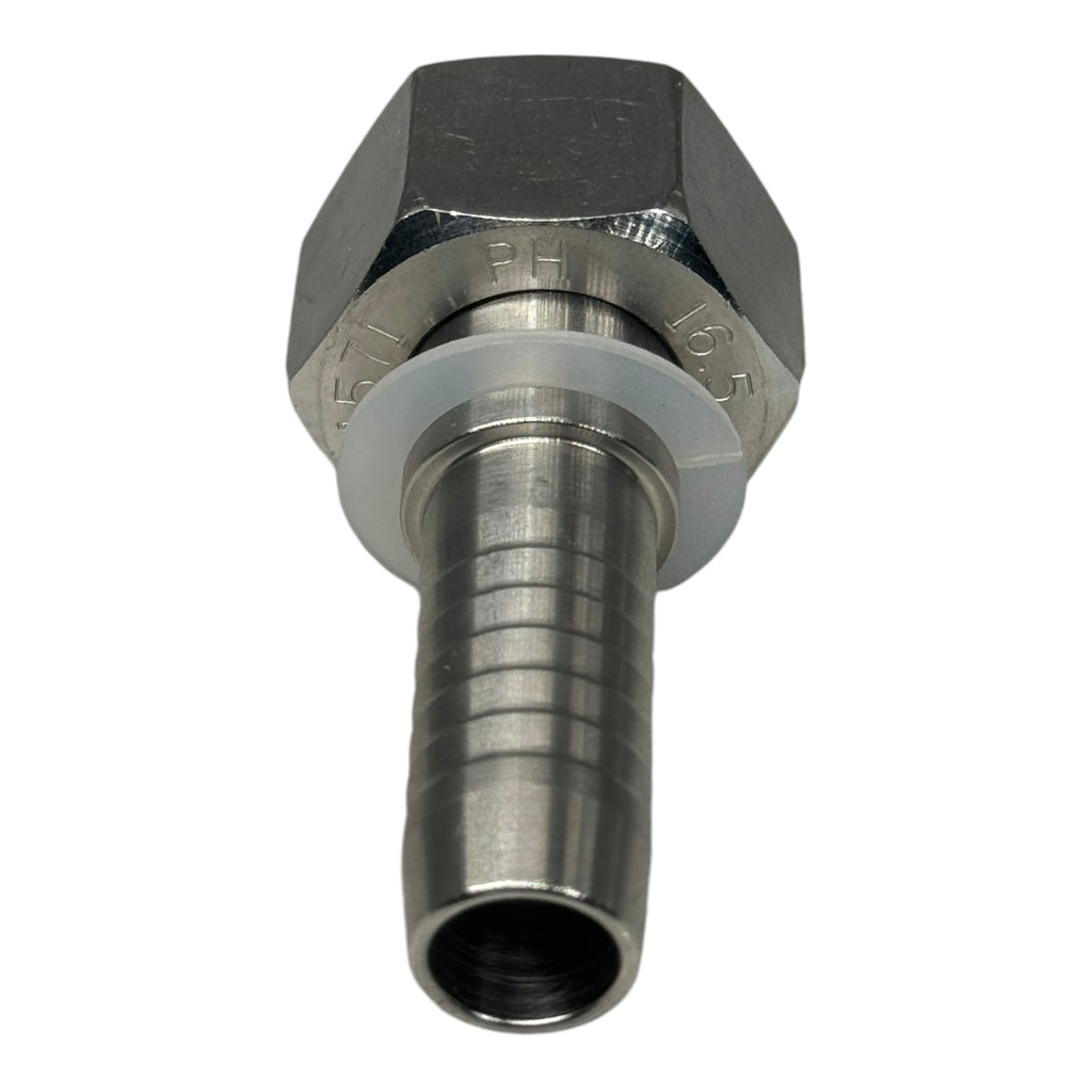 2x PH Hydraulik DRF DN12 Flachdichtnippel 16.5mm G1/2 5F88 Edelstahl