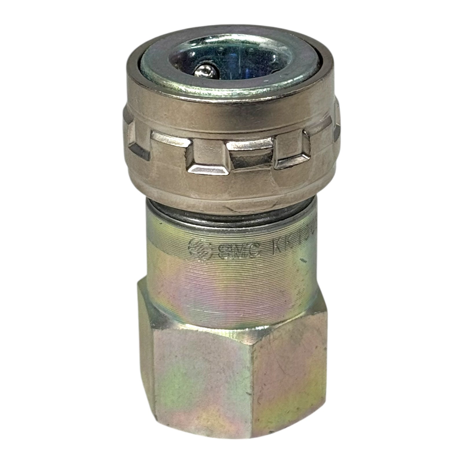 2x SMC KK130S-02F Schnellkupplung Pneumatik Kupplungsstecker 1/4” Anschluss