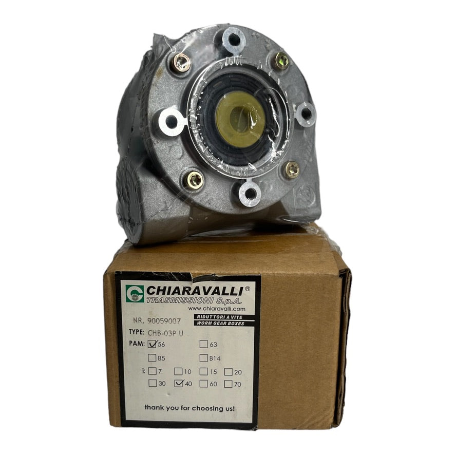CHIARAVALLI CHT CHB-03U Schneckengetriebe PAM 56 Getriebe 40:1 35U/min bei 1400U
