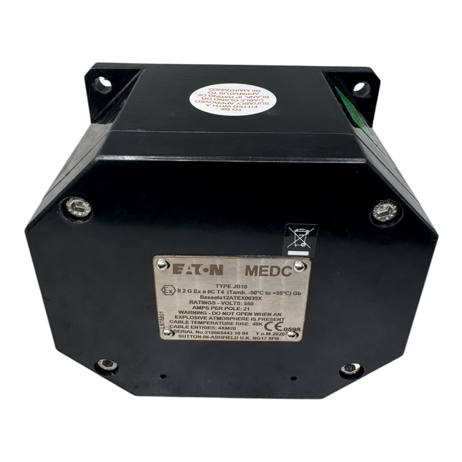 EATON JB10BB9NN2B5B8B11BNNN MEDC ATEX-Detektoren Verteiler Anschlusskasten