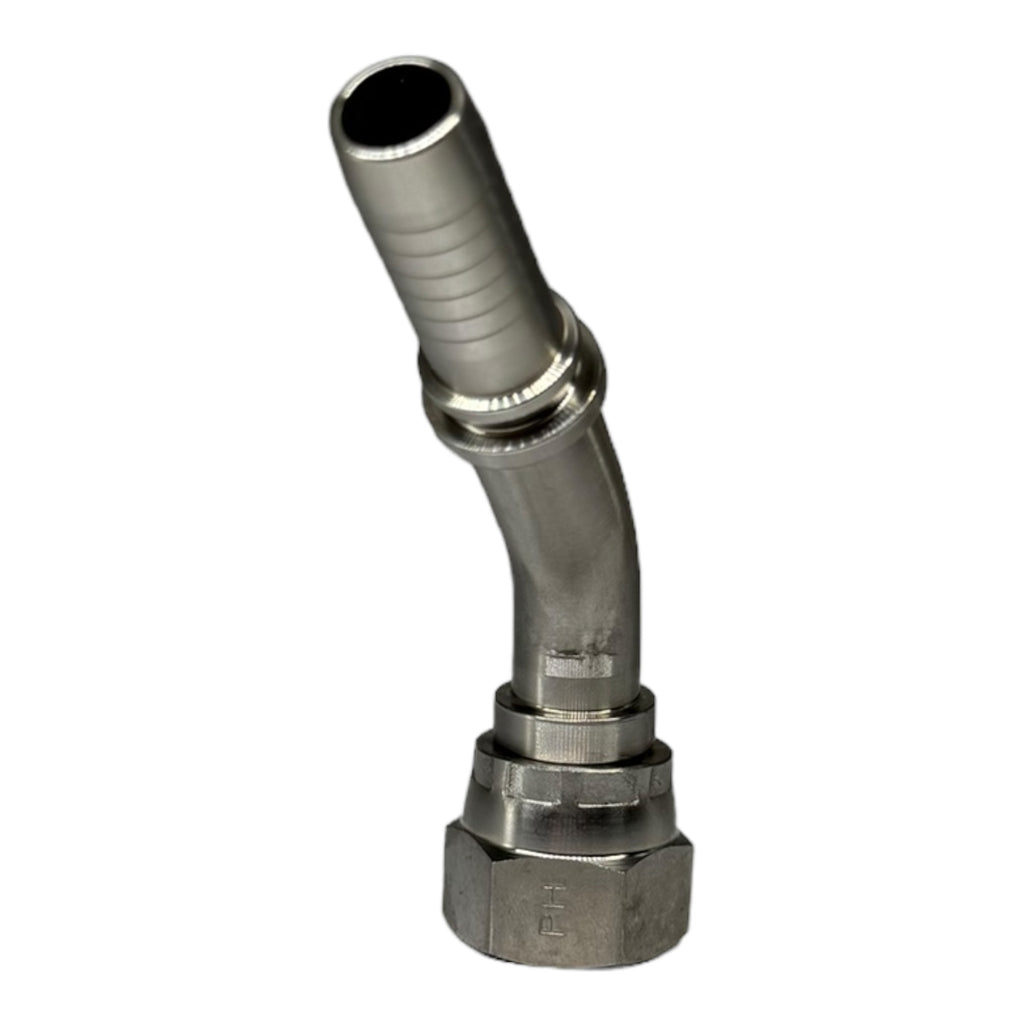 PH Hydraulik DKJ-3/4"-45° DN12 Schlaucharmaturen ohne Ausreisssicherung Edelstahl