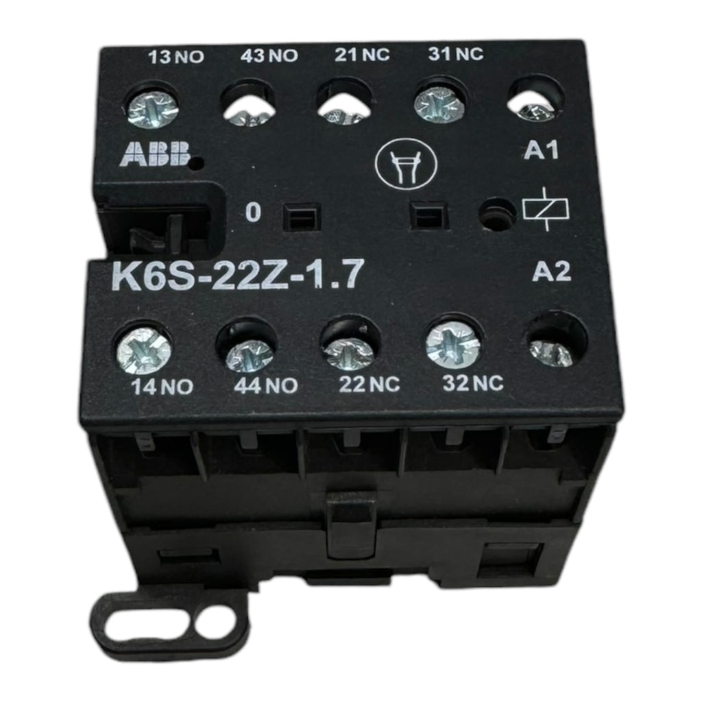 ABB K6S-22Z-1.7 Hilfsschütz Mini Contactor 500Vac 2A 250Vdc 0,4A 2NO 2NC 4polig