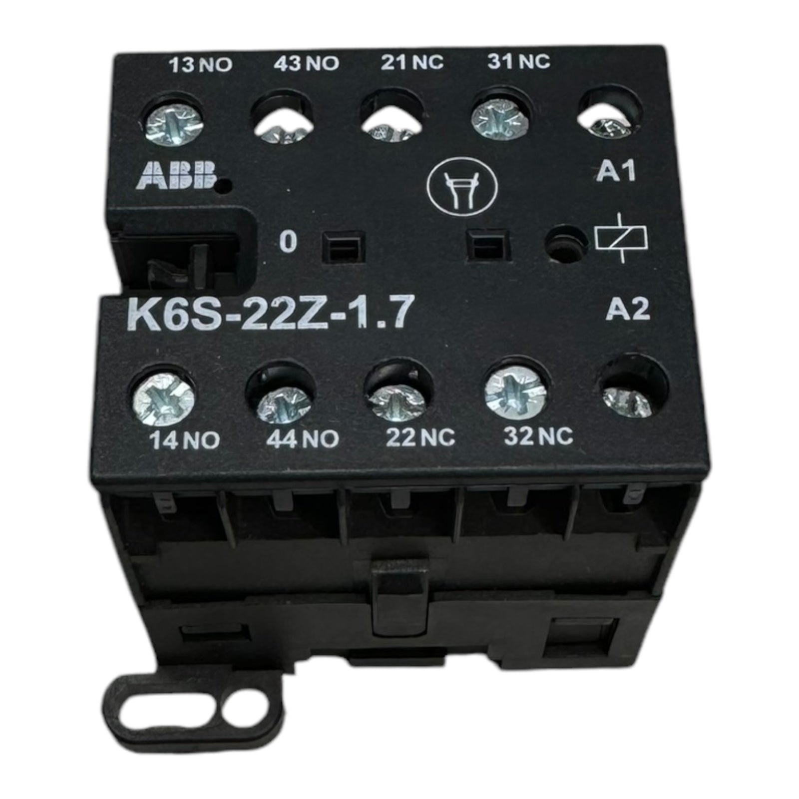 ABB K6S-22Z-1.7 Hilfsschütz Mini Contactor 500Vac 2A 250Vdc 0,4A 2NO 2NC 4polig